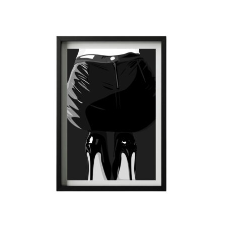 Dominante - Illustration érotique noir et blanc