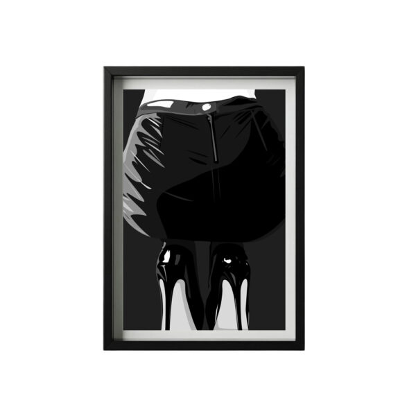 Dominante - Illustration érotique noir et blanc