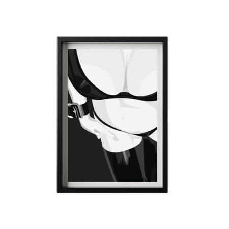À Fleur de Peau - Illustration érotique noir et blanc