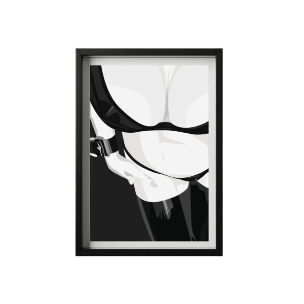 À Fleur de Peau - Illustration érotique noir et blanc