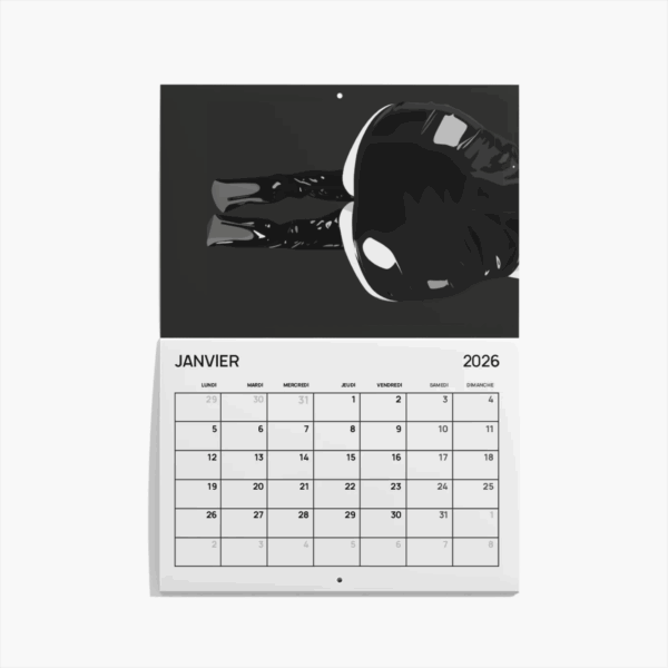 Calendrier 2026 - Illustrations Érotiques en Noir & Blanc – Image 5