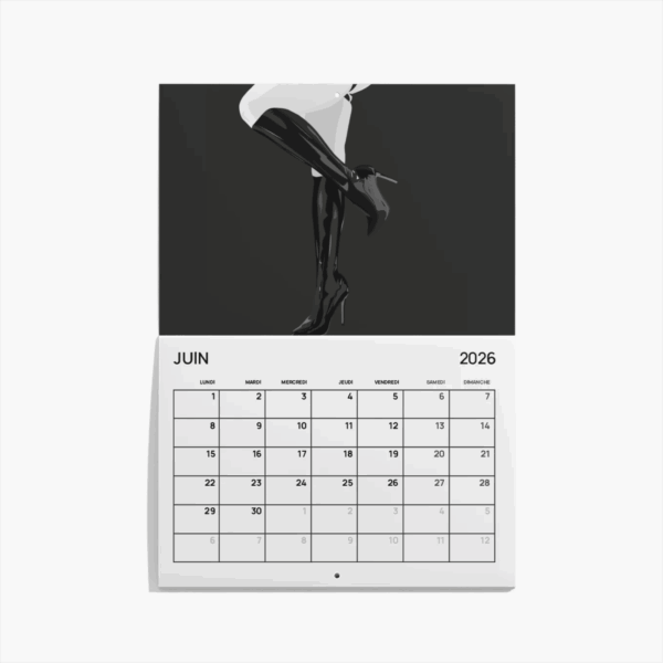 Calendrier 2026 - Illustrations Érotiques en Noir & Blanc – Image 11