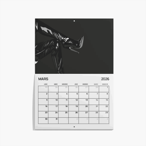Calendrier 2026 - Illustrations Érotiques en Noir & Blanc – Image 14