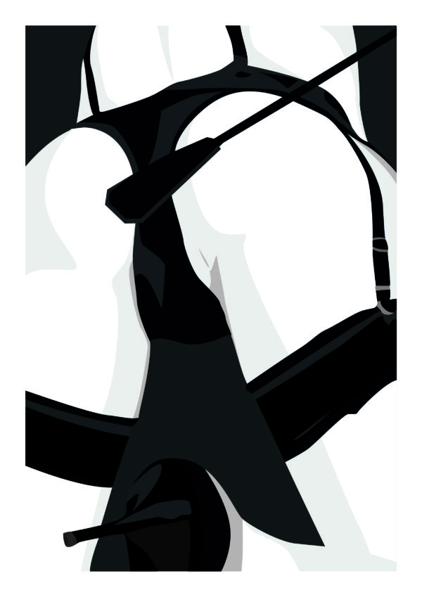 L’art de suggérer - Illustration érotique noir et blanc – Image 3